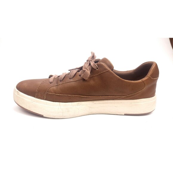 Kizik Vegas Leather Casual Lace Up Hands Free Sneakers Brown Size M 12 W 13.5 main image 4